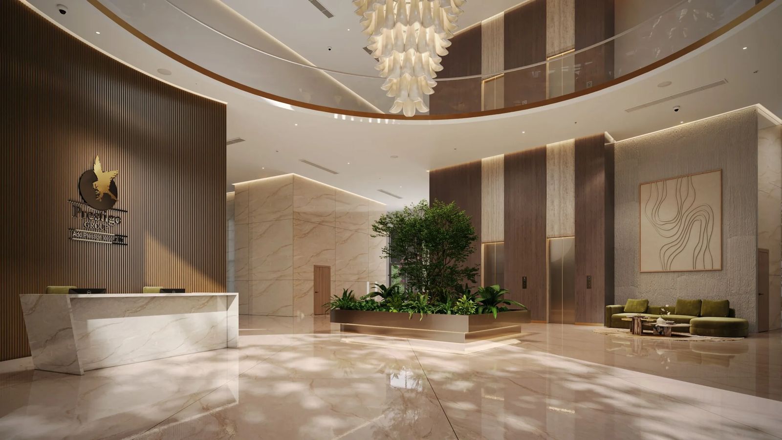 Prestige Parklane tower lobby